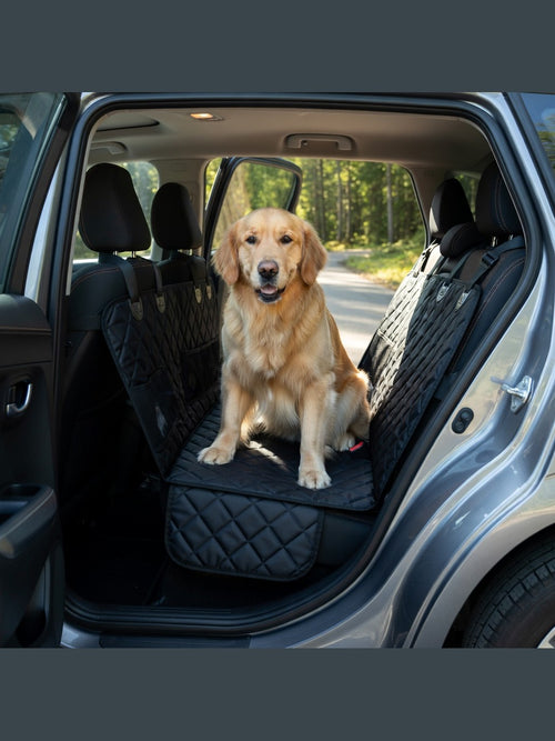 The Calm Ride Car Seat Cover — See-Through Mesh Window for Anxious Dogs
